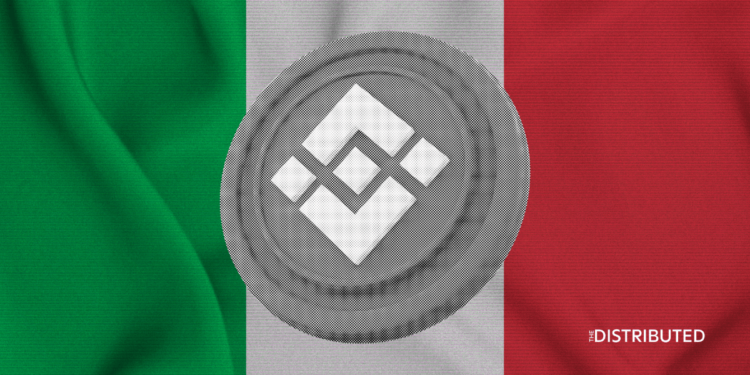Binance Italy