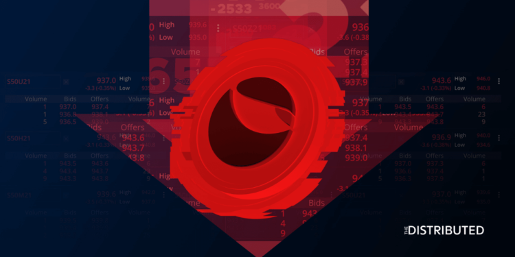 Terra Luna price falling