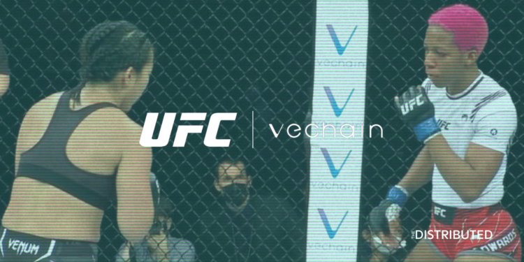 VeChain on display at UFC 257 today